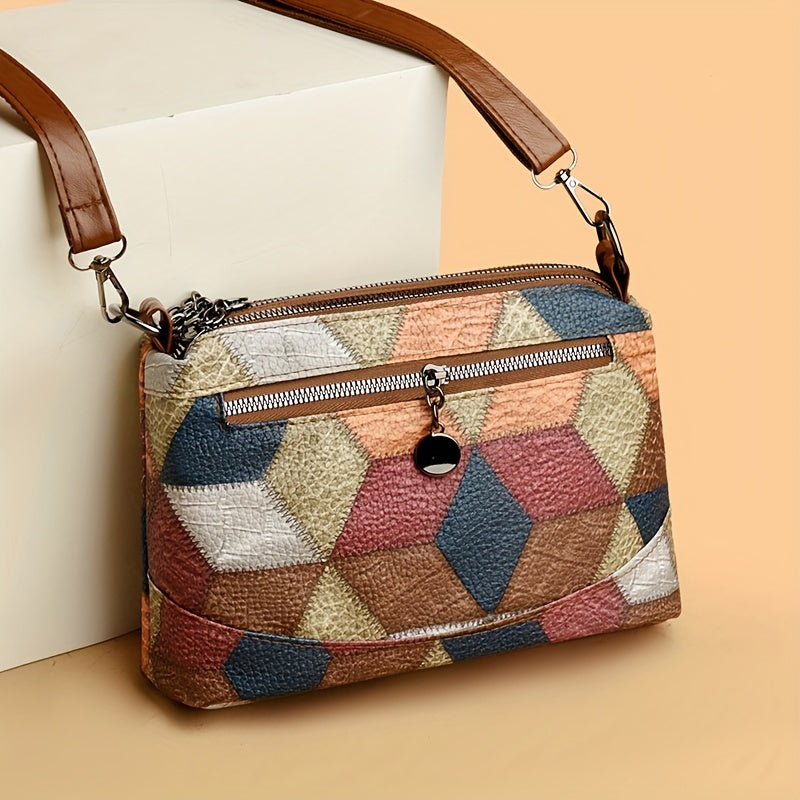 👜【50% de descuento 🔥】Nuevo bolso de mujer bandolera con diseño acolchado en rombos