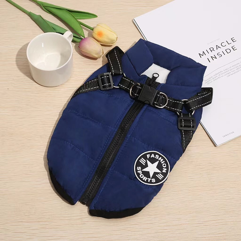 🐕🦺🔥【50% zľava 🔥】Jesenné a zimné lyžiarske oblečenie pre domácich miláčikov, nepremokavá a teplá bavlnená bunda pre psov