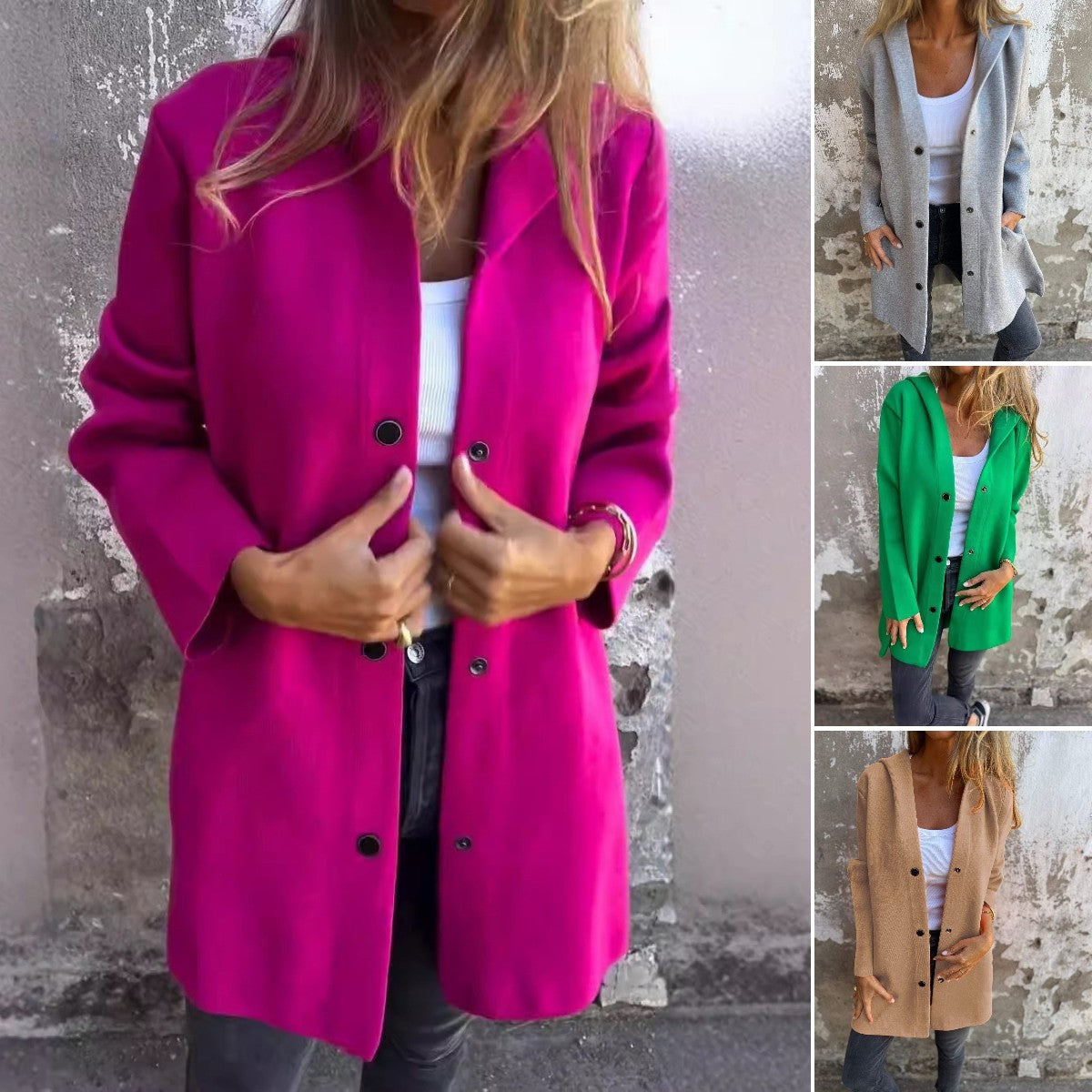 ✨ Descuento de temporada -49% 🔥🔥【S-5XL】Chaqueta casual con capucha para otoño e invierno