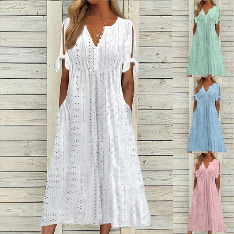 šćšMĆ”s vendidoćVestido sencillo de mujer plus size en color liso, suelto y casual.