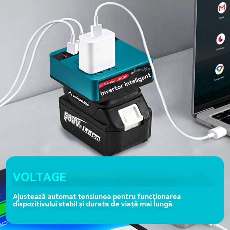 ⚡Invertor multifuncțional portabil