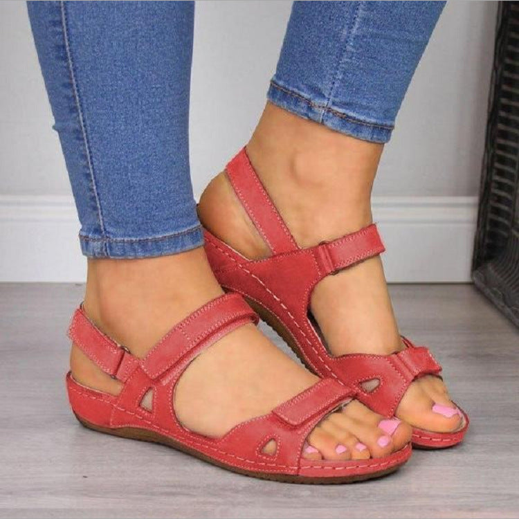 🔥✨【35-43】Sandale damă 2025 din piele moale 👡 Confort maxim Talpă joasă, ideale pentru purtare zilnică 💃