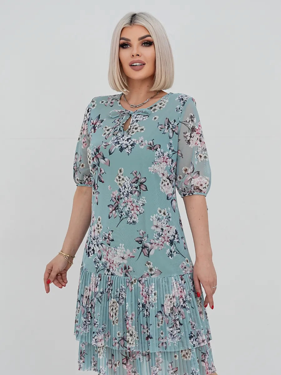 👗❤️【S-5XL】Rochie elegantă și la modă din dantelă plisată