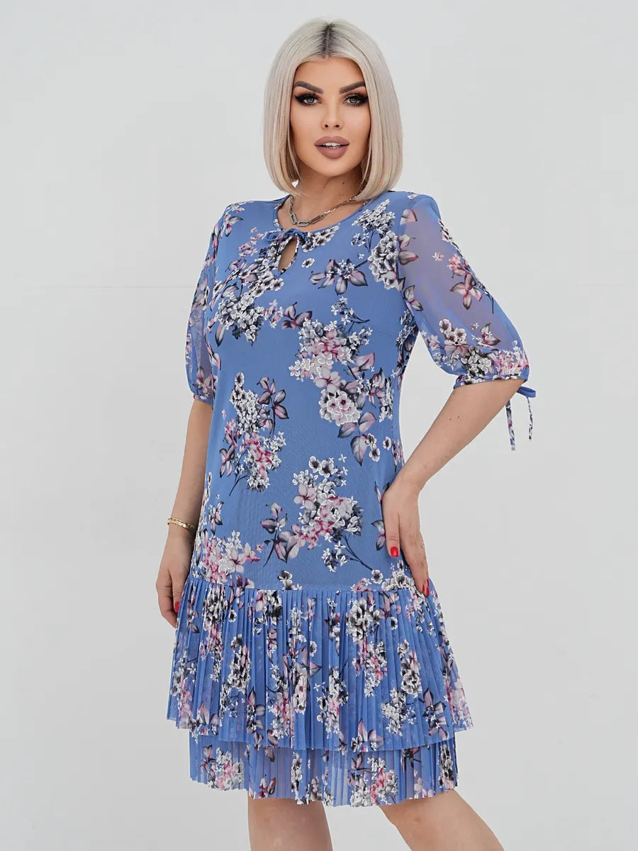 👗❤️【S-5XL】Rochie elegantă și la modă din dantelă plisată