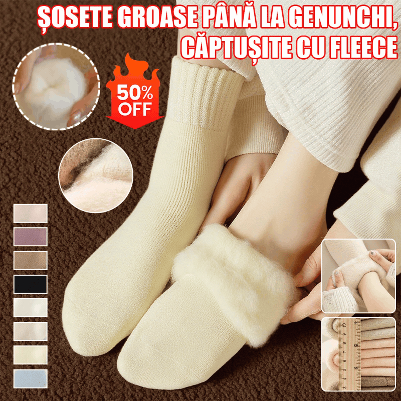 🔥【Kúpte 6 kusov, získajte 6 zadarmo】🧦 Zimné zateplené vlnené ponožky, super hrubé, teplé a elastické, veľkosti 35-42
