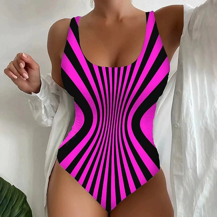 🔥🩱【50% reducere】【S-5XL】Model de vânzare 2025, costum de baie într-o singură piesă subțire pentru femei, la modă și sexy