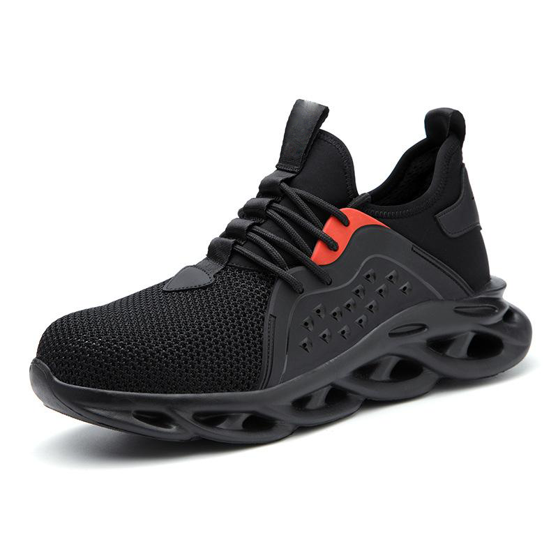 👨🔧【50% de descuento 🔥】🔨 Zapatos de seguridad para hombre, transpirables, resistentes a golpes y perforaciones, con punta de acero