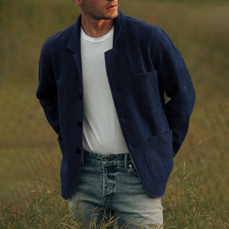 🐏🔥Descuento de invierno -43%🔥 Abrigo casual de hombre de lana pura
