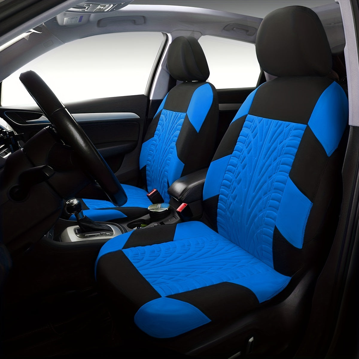 🚗🚗【50% de descuento 🔥】Juego de fundas de asiento de coche universales modernas 2025, de piel suave, juego de 2 piezas