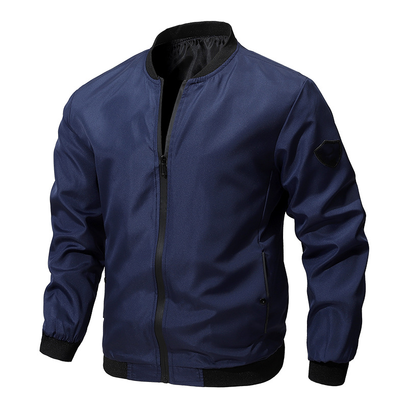 🚀🧥【Zľava 50% 🔥】【S–6XL】Pánska ležérna pilotná bunda v jednofarebnom prevedení, dostupná aj vo veľkých veľkostiach