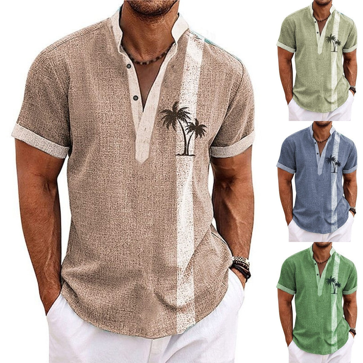 💥【50% zľava】💥🧢🌴【S-6XL】Pánska ležérna košeľa 2025 ☀️ Z bavlny, ideálna na dovolenku a leto 🌞