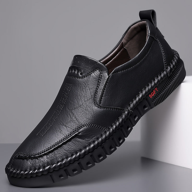 🏆 49% de descuento 👞【39-44】Zapatillas de cuero para hombre 2025, suaves, antideslizantes y transpirables