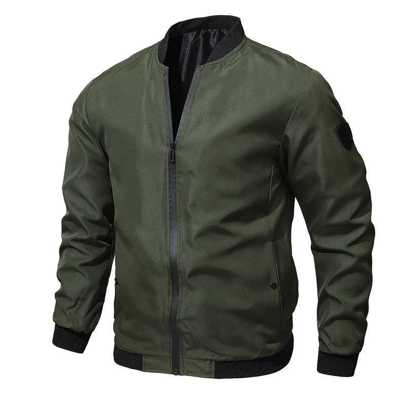 🚀🧥【Zľava 50% 🔥】【S–6XL】Pánska ležérna pilotná bunda v jednofarebnom prevedení, dostupná aj vo veľkých veľkostiach