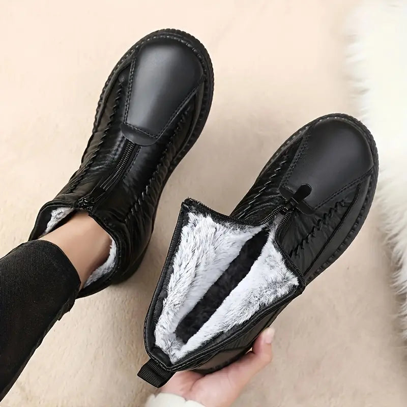 🔥👞 Zľavnená cena -49%🔥【35-41】Nové dámske jesenné a zimné teplé snehové čižmy s flísovou podšívkou