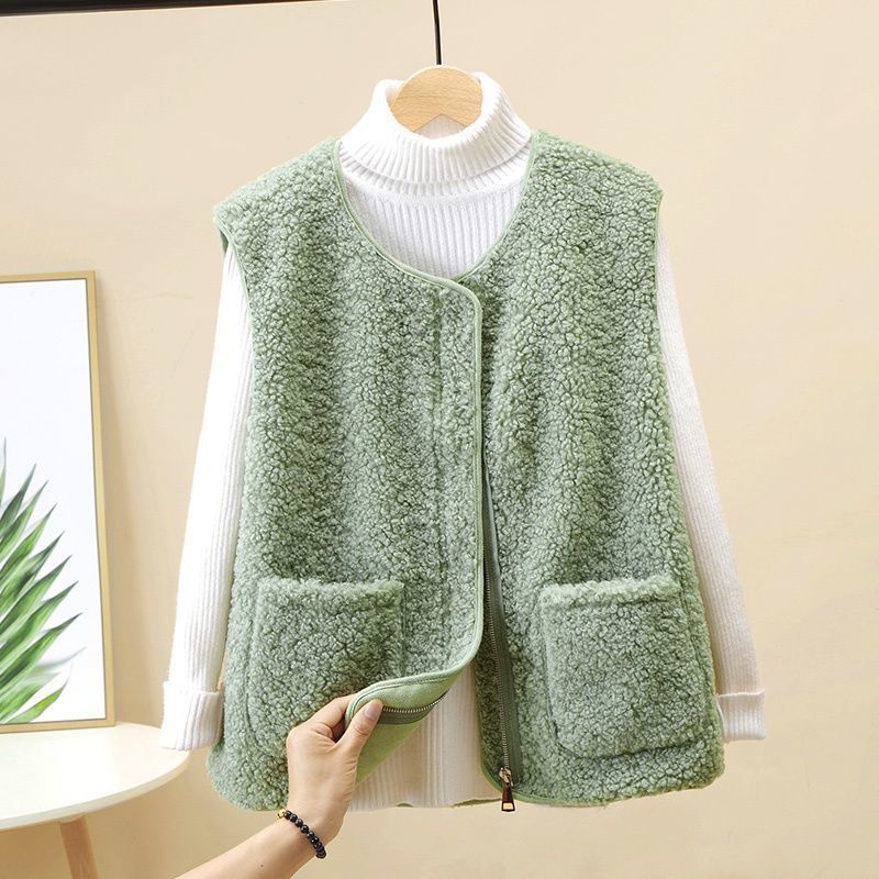 š„Descuento -45%š„ćS-4XLćChaleco de mujer de lana de cordero para otoƱo e invierno