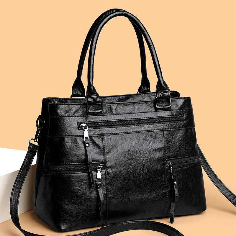 👜【50% de descuento 🔥】Bolso retro grande, sencillo y moderno, de mano, hombro o cruzado