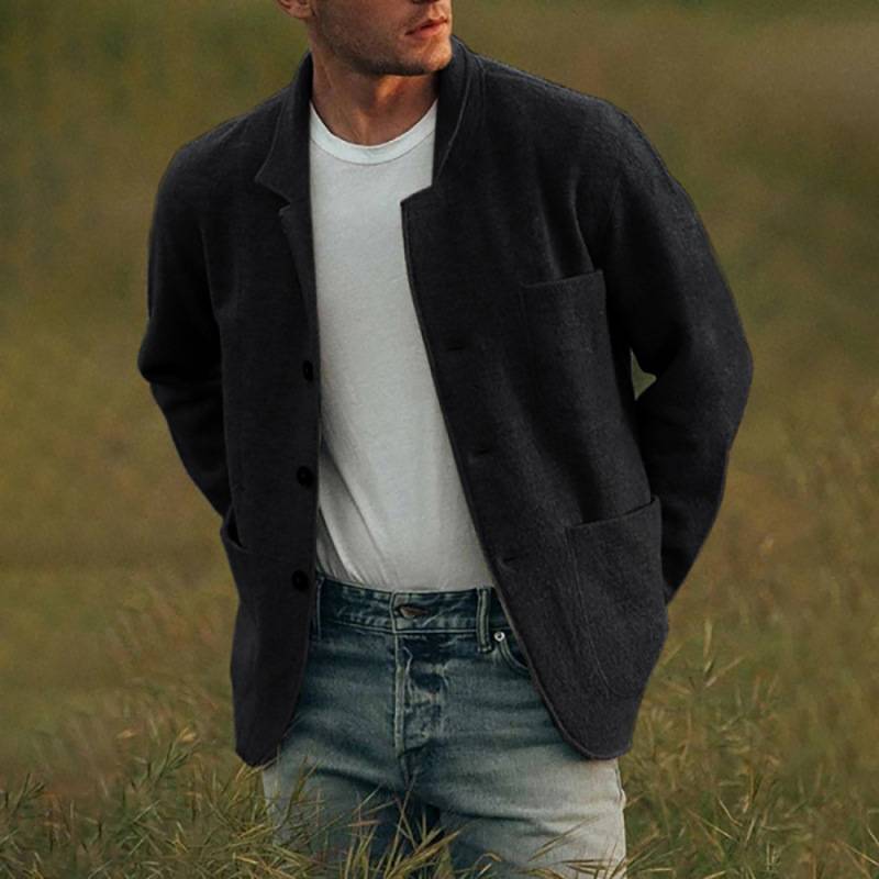 🐏🔥Descuento de invierno -43%🔥 Abrigo casual de hombre de lana pura