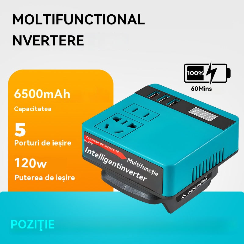 ⚡Invertor multifuncțional portabil