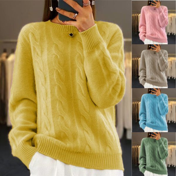 🔥✨【Nuevo estilo de otoño】【S-2XL】2025 Suéter de lana de color sólido, suave y cómodo, de alta calidad