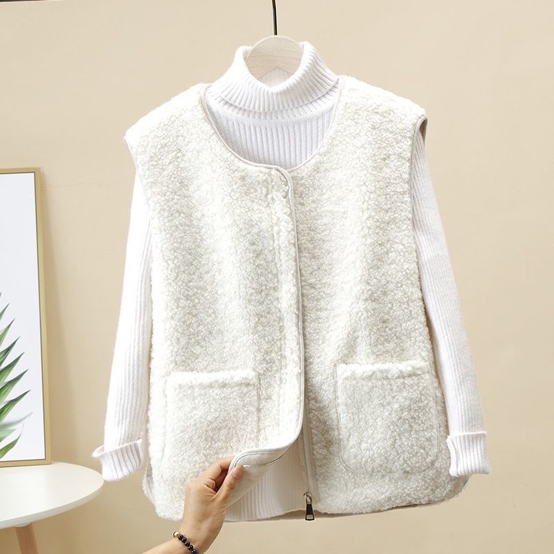 š„Descuento -45%š„ćS-4XLćChaleco de mujer de lana de cordero para otoƱo e invierno