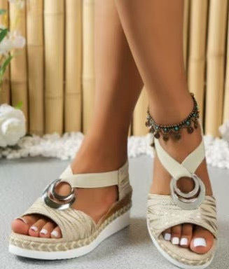 ✨👡【50% de descuento 🔥】【36–43】Sandalias modernas de gran tamaño con plataforma impermeable