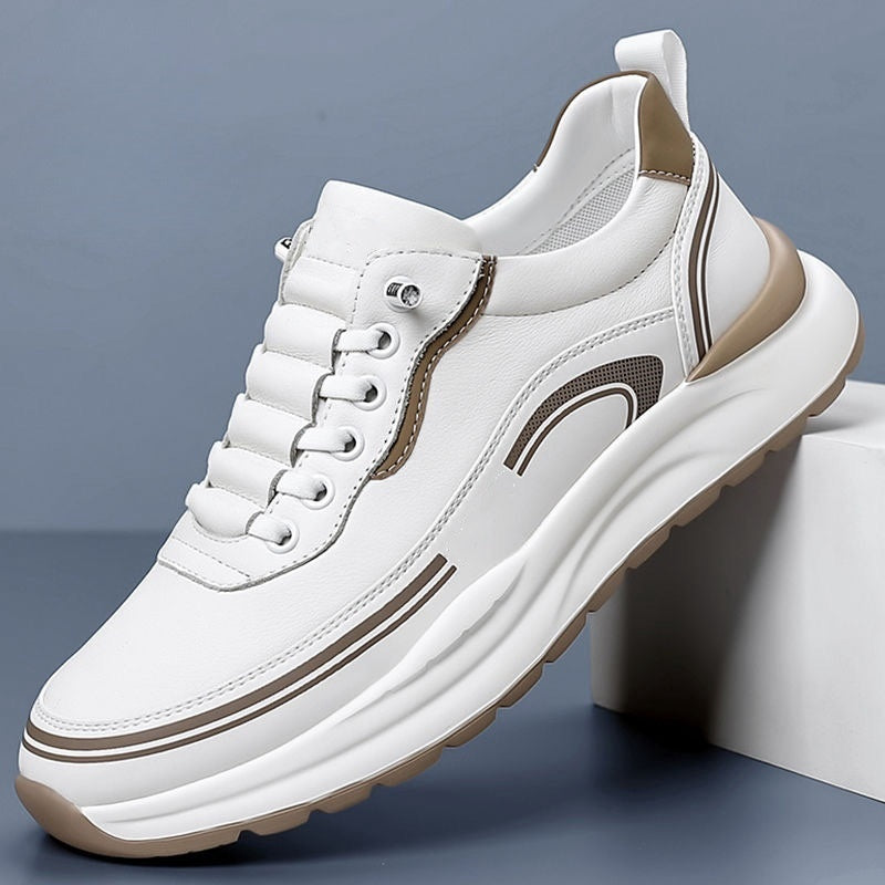 👟👞【„Akciová cena, dnes zľava 50 %“】【39-45】 Pánska vodotesná a prachotesná kožená športová obuv, 👍mäkká podrážka, pohodlná na nosenie, módna a ležérna