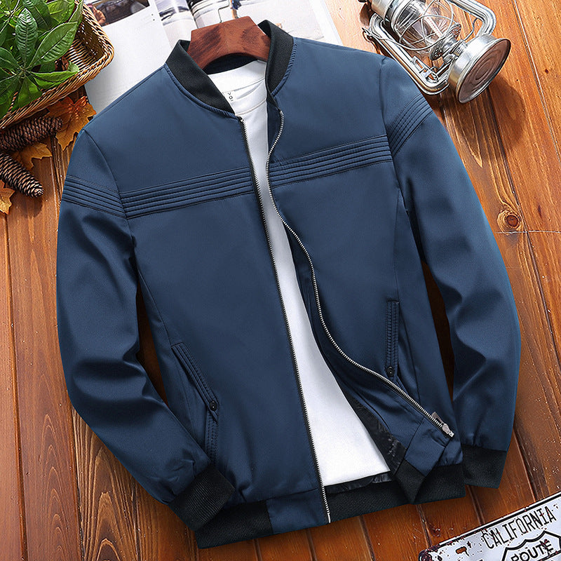 šćOferta de temporada -46%š„š„ćChaqueta casual para hombre con cuello tipo bĆ©isbol, en tallas grandes