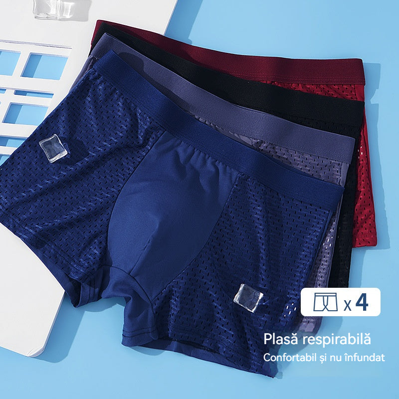 š„ćCumpÄraČi 4 Či primiČi 4 gratuitćSlip boxer pentru bÄrbaČi, confortabili Či respirabili, din plasÄ