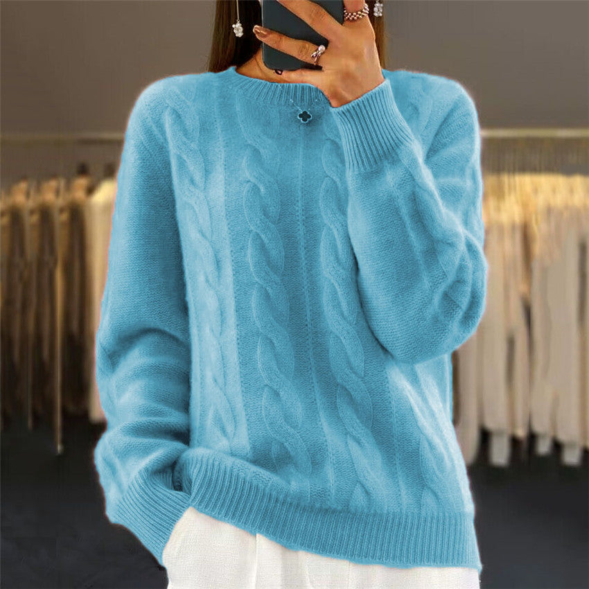 🔥✨【Nuevo estilo de otoño】【S-2XL】2025 Suéter de lana de color sólido, suave y cómodo, de alta calidad