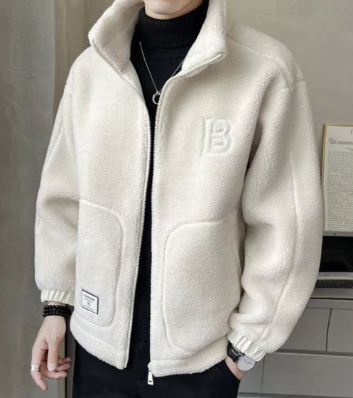 ⛄【L-6XL】Chaqueta de forro polar de invierno, abrigo de algodón, abrigo acolchado de lana de oveja, abrigo cálido