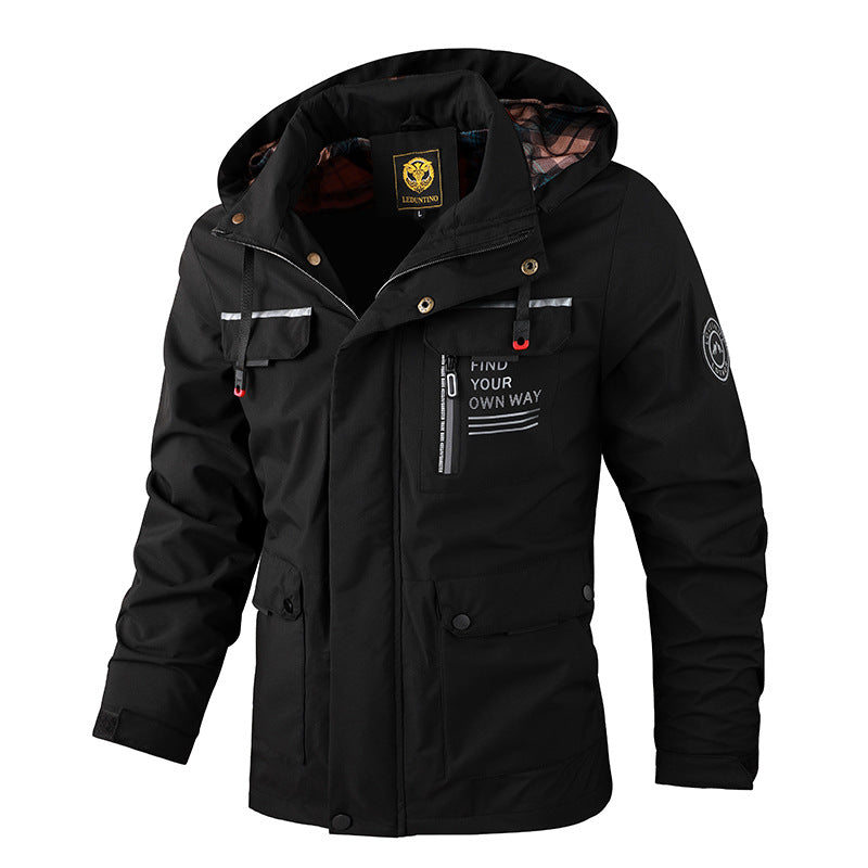 š„š„ćVenta calienteććM-6XLćNueva chaqueta cĆ”lida de hombre para otoƱo e invierno, resistente al viento y al aguaćRecomendadoć
