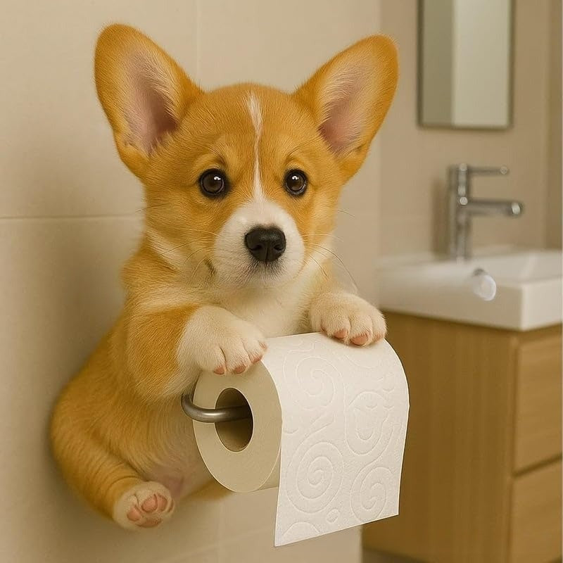 🐕【Kúp 1, získaj 1 zadarmo 🔥】Roztomilý držiak na toaletný papier so vzorom šteniatka