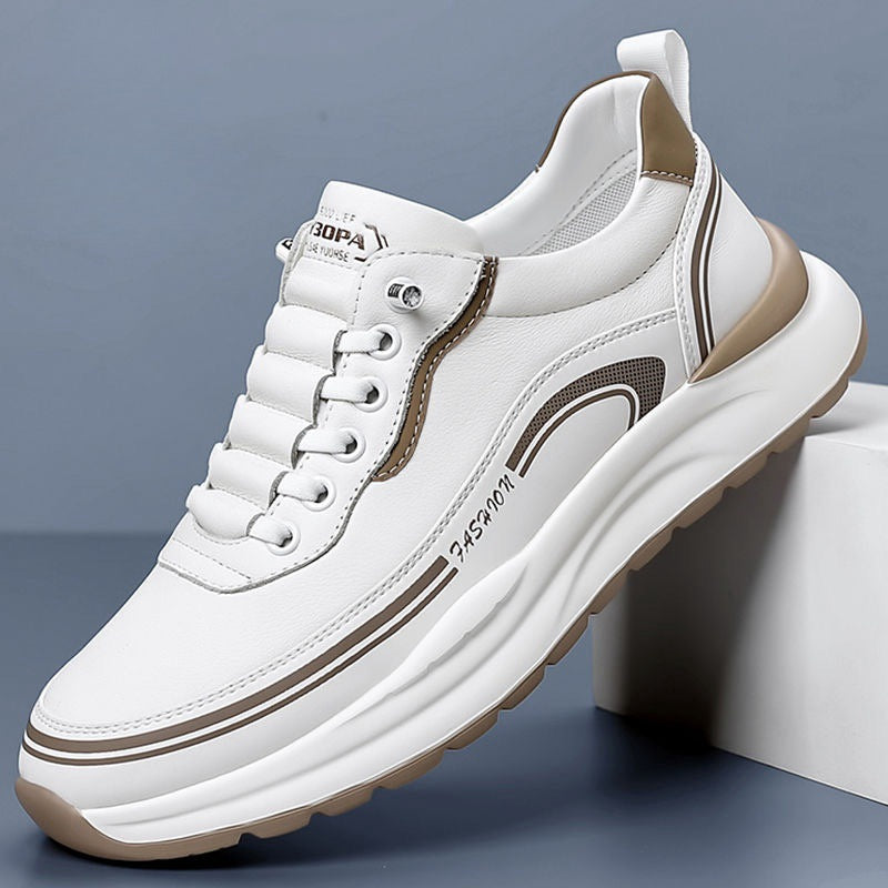 👟👞【„Akciová cena, dnes zľava 50 %“】【39-45】 Pánska vodotesná a prachotesná kožená športová obuv, 👍mäkká podrážka, pohodlná na nosenie, módna a ležérna