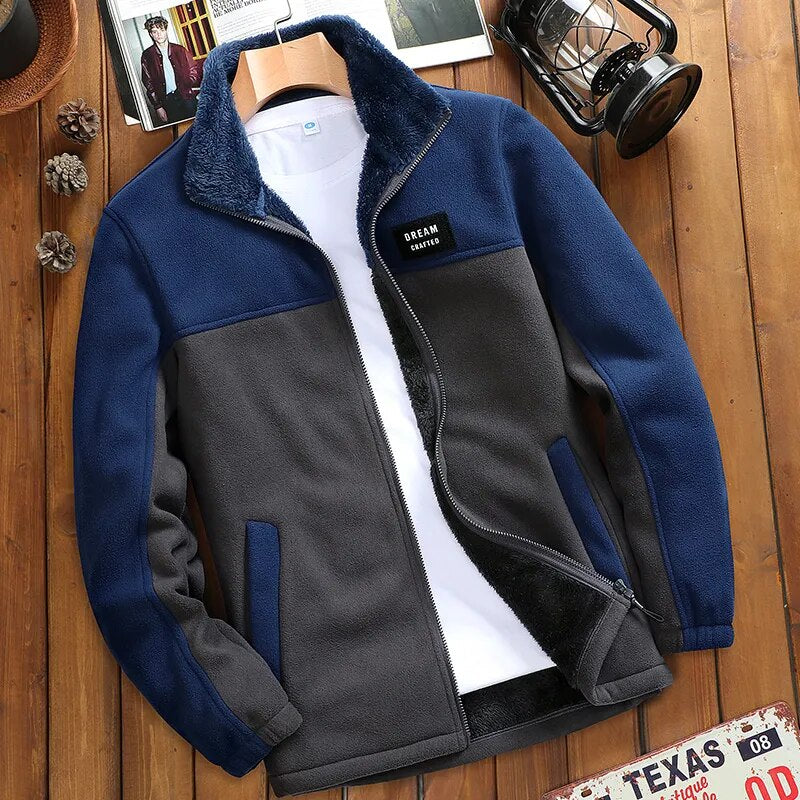 š„Descuento de temporada -45%š„ćM-4XLćChaqueta casual de forro polar grueso para hombre, otoƱo e invierno
