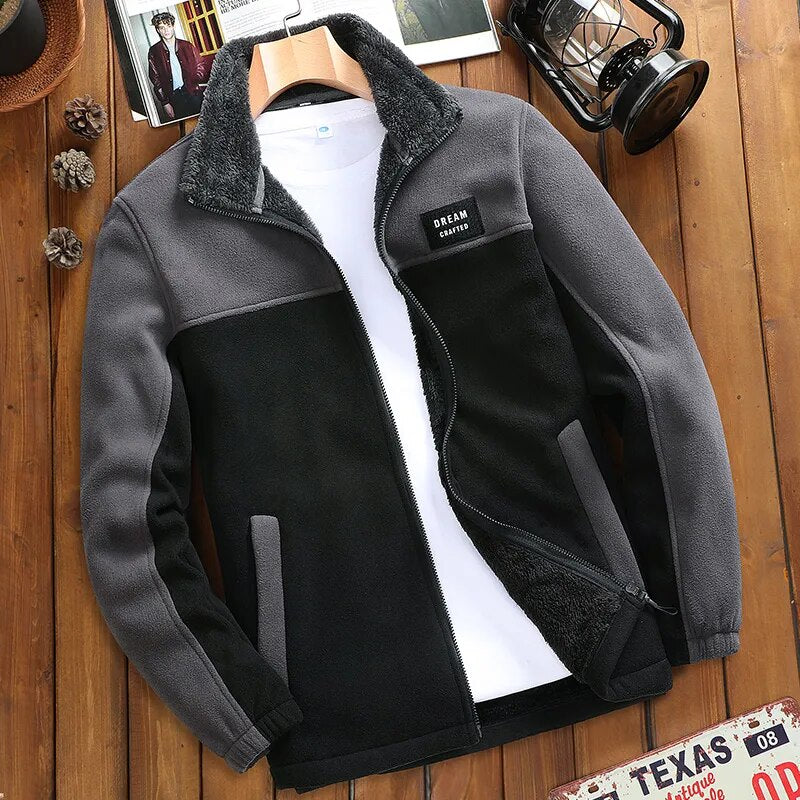 š„Descuento de temporada -45%š„ćM-4XLćChaqueta casual de forro polar grueso para hombre, otoƱo e invierno