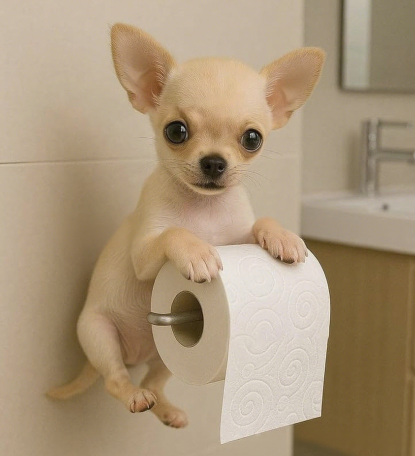 🐕【Kúp 1, získaj 1 zadarmo 🔥】Roztomilý držiak na toaletný papier so vzorom šteniatka