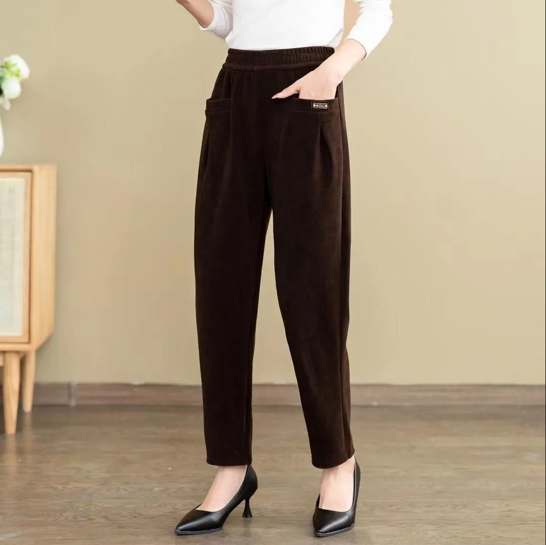 ✅【Descuento de invierno -43% 🔥🔥】Pantalones de ocio para mujer confeccionados en puro algodón, pana