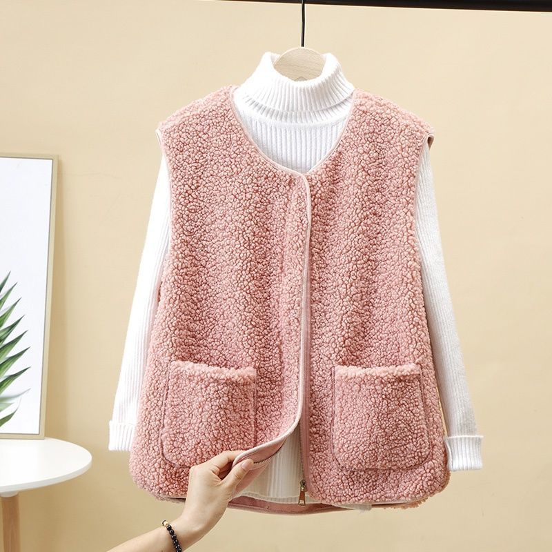 š„Descuento -45%š„ćS-4XLćChaleco de mujer de lana de cordero para otoƱo e invierno