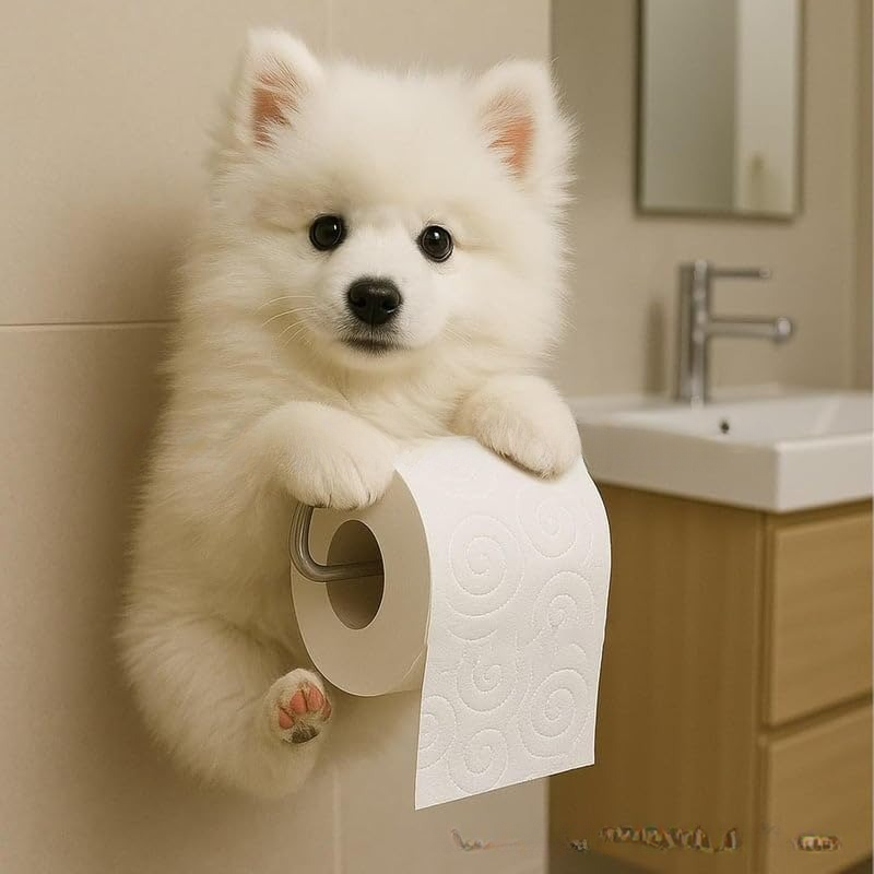 🐕【Kúp 1, získaj 1 zadarmo 🔥】Roztomilý držiak na toaletný papier so vzorom šteniatka