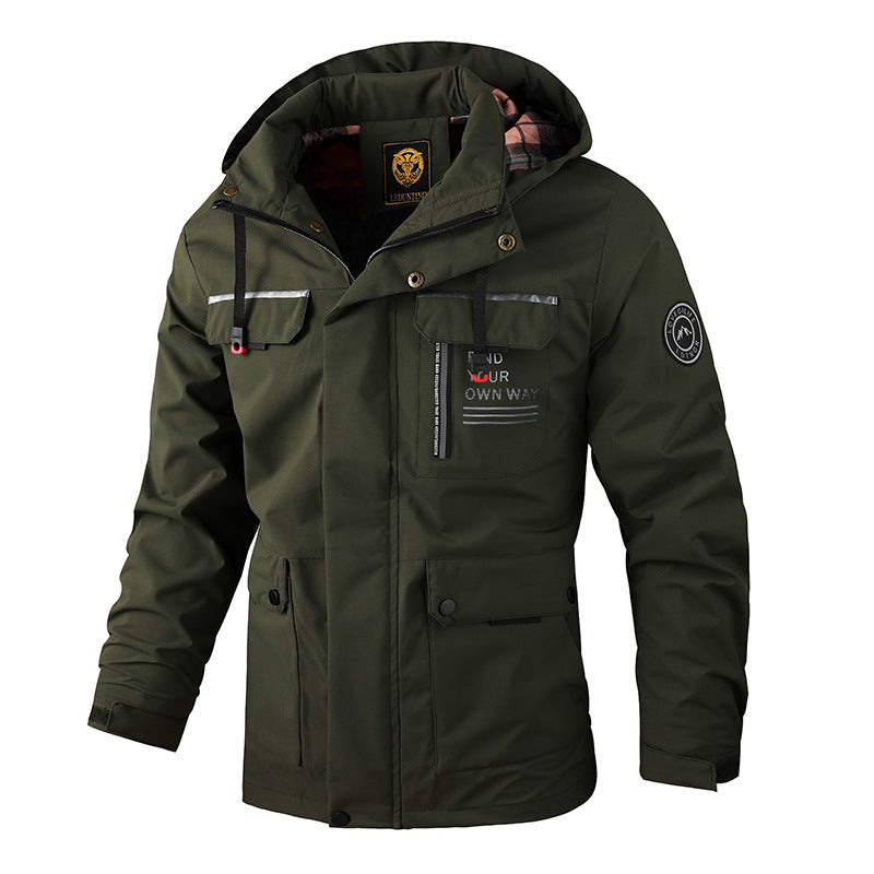 š„š„ćVenta calienteććM-6XLćNueva chaqueta cĆ”lida de hombre para otoƱo e invierno, resistente al viento y al aguaćRecomendadoć