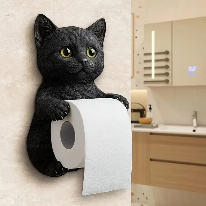 🐱【Horúci výpredaj roka】💥Roztomilý držiak na toaletný papier s mačkou✨📦Doprava zadarmo – skladom
