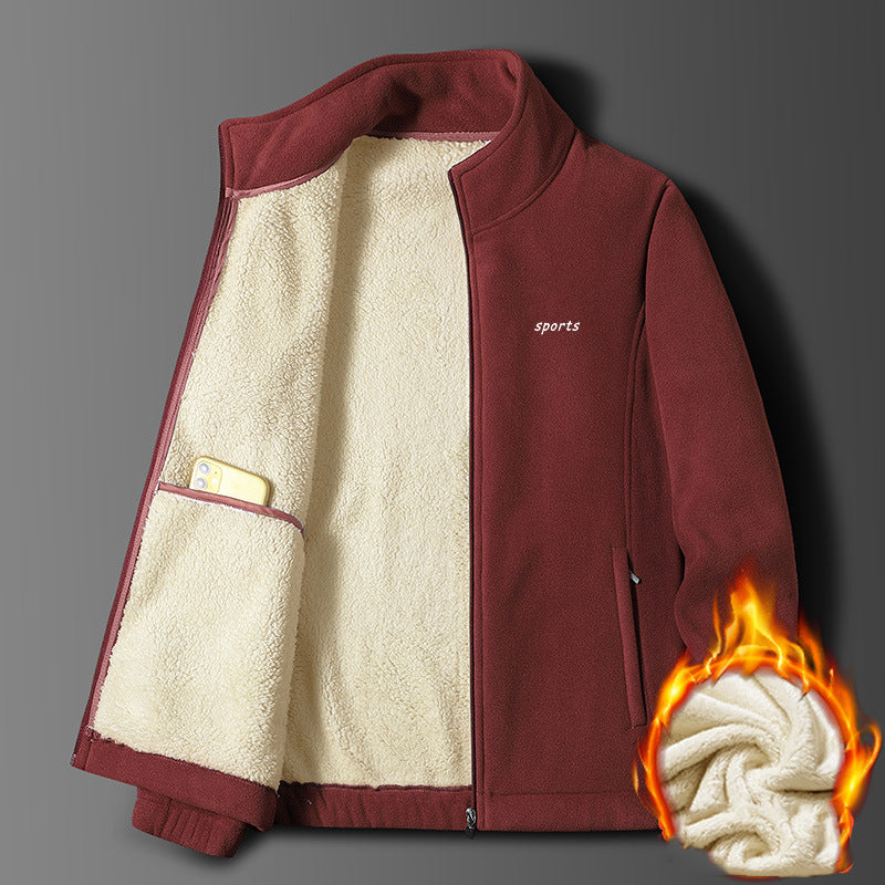 ⛄【M-5XL】Nueva chaqueta de piel de oveja gruesa para hombre de otoño-invierno, cálida, cómoda y a prueba de viento, un básico de invierno.