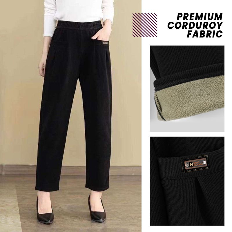 ✅【Descuento de invierno -43% 🔥🔥】Pantalones de ocio para mujer confeccionados en puro algodón, pana
