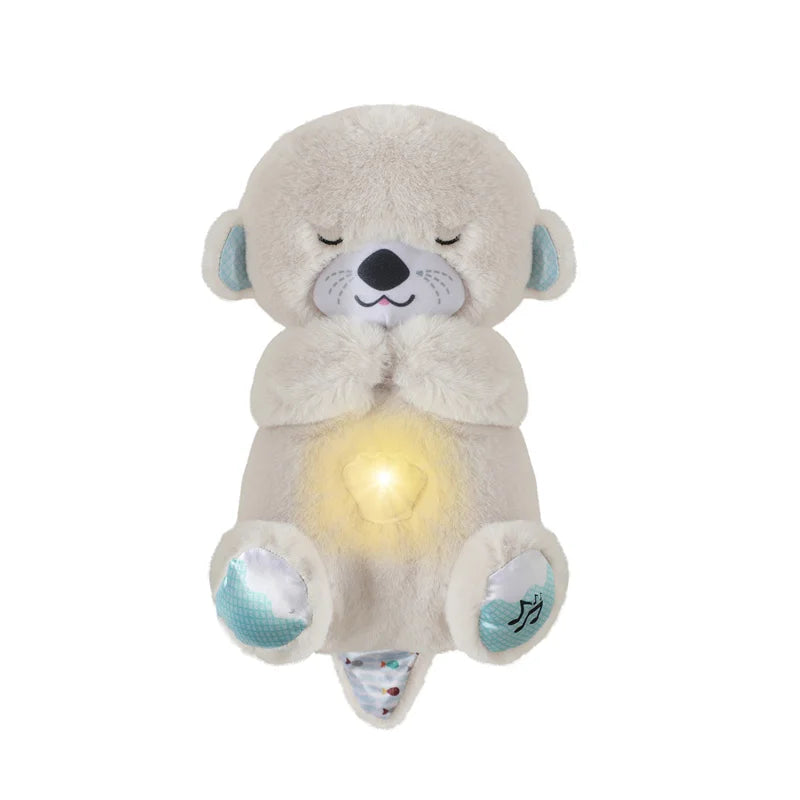👶💤【Compra 1 y recibe 1 gratis 🔥】Juguete de peluche respiratorio para bebés – nutria interactiva calmante con sonido y movimiento