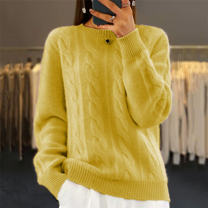 🔥✨【Nuevo estilo de otoño】【S-2XL】2025 Suéter de lana de color sólido, suave y cómodo, de alta calidad