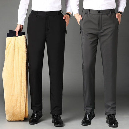 🔥🔥【M-5XL】Pantalones de algodón con forro tipo sándwich y autocalentable de grafeno.