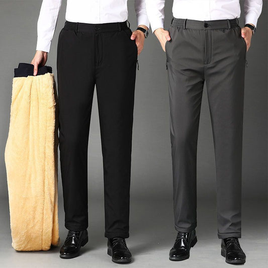 🔥🔥【M-5XL】Pantalones de algodón con forro tipo sándwich y autocalentable de grafeno.