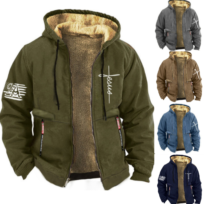 ✨【S-3XL】Elegante chaqueta de otoño e invierno para hombre hecha de terciopelo ligero: aislante, ligera y cómoda