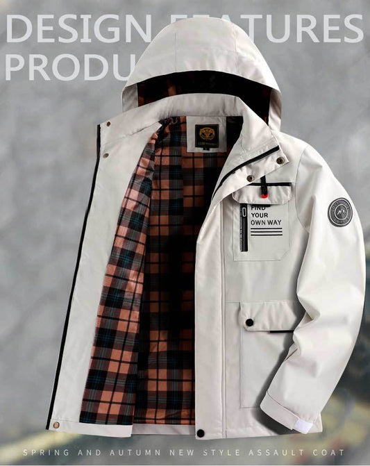 🔥🔥【Venta caliente】【M-6XL】Nueva chaqueta cálida de hombre para otoño e invierno, resistente al viento y al agua【Recomendado】