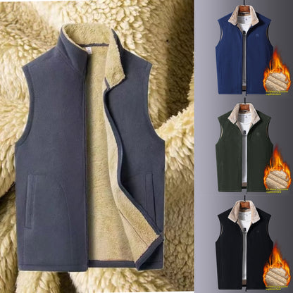 🔥🐏【M-5XL】🔥Chaqueta de invierno cálida y gruesa de piel de cordero para hombre